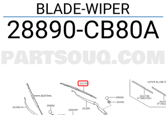 Nissan 28890CB80A BLADE-WIPER