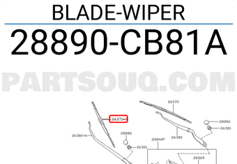 Nissan 28890CB81A BLADE-WIPER