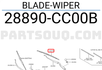 Nissan 28890CC00B BLADE-WIPER