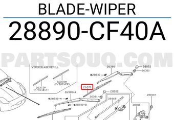 Nissan 28890CF40A BLADE-WIPER