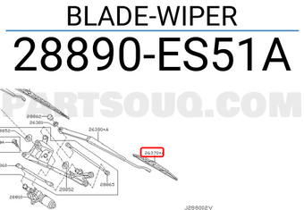 Nissan 28890ES51A BLADE-WIPER