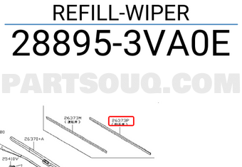 Nissan 288953VA0E REFILL-WIPER