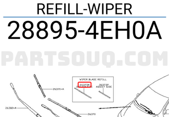 Nissan 288954EH0A REFILL-WIPER