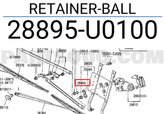 Nissan 28895U0100 RETAINER-BALL
