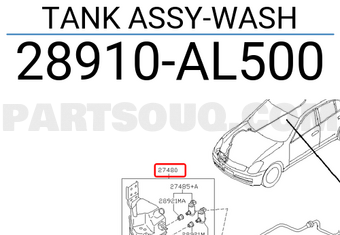 Nissan 28910AL500 TANK ASSY-WASH
