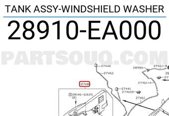Nissan 28910EA000 TANK ASSY-WINDSHIELD WASHER