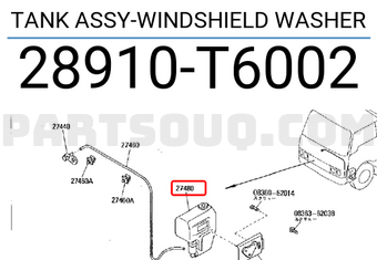 Nissan 28910T6002 TANK ASSY-WINDSHIELD WASHER