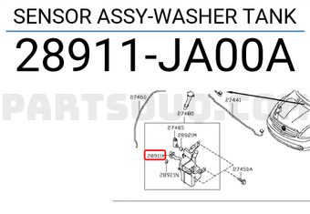 Nissan 28911JA00A SENSOR ASSY-WASHER TANK