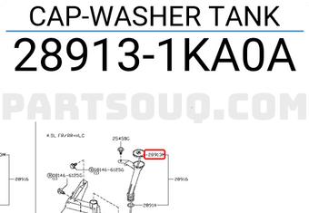 Nissan 289131KA0A CAP-WASHER TANK