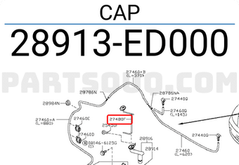 Nissan 28913ED000 CAP