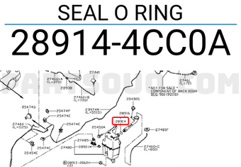 Nissan 289144CC0A SEAL O RING
