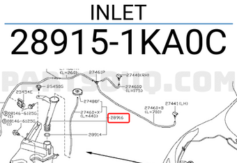 Nissan 289151KA0C INLET