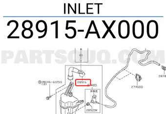 Nissan 28915AX000 INLET