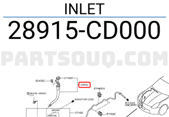Nissan 28915CD000 INLET