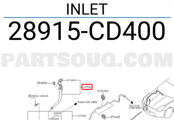 Nissan 28915CD400 INLET