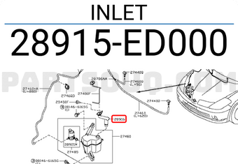 Nissan 28915ED000 INLET