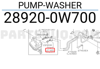 Nissan 289200W700 PUMP-WASHER