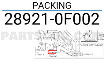 Nissan 289210F002 PACKING