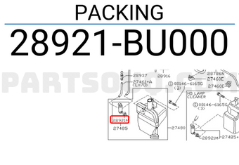 Nissan 28921BU000 PACKING