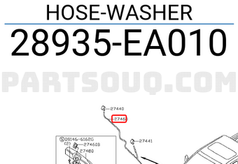Nissan 28935EA010 HOSE-WASHER