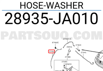 Nissan 28935JA010 HOSE-WASHER