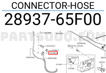 Nissan 2893765F00 CONNECTOR-HOSE