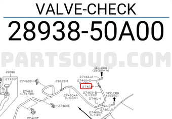 Nissan 2893850A00 VALVE-CHECK