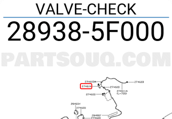 Nissan 289385F000 VALVE-CHECK