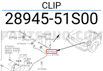 Nissan 2894551S00 CLIP