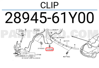 Nissan 2894561Y00 CLIP