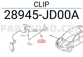 Nissan 28945JD00A CLIP