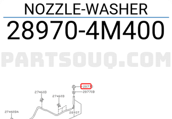 Nissan 289704M400 NOZZLE-WASHER