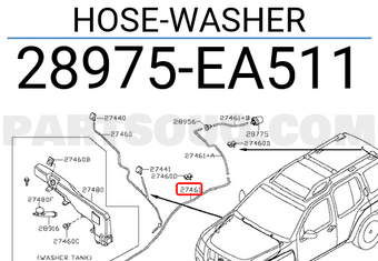 Nissan 28975EA511 HOSE-WASHER