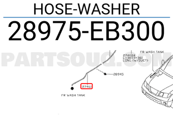 Nissan 28975EB300 HOSE-WASHER