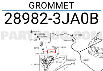 Nissan 289823JA0B GROMMET