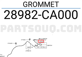 Nissan 28982CA000 GROMMET