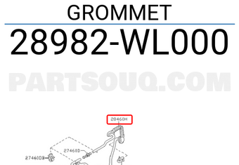 Nissan 28982WL000 GROMMET