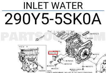 Nissan 290Y55SK0A INLET WATER