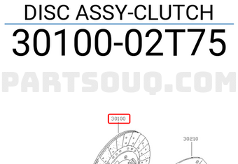 Nissan 3010002T75 DISC ASSY-CLUTCH