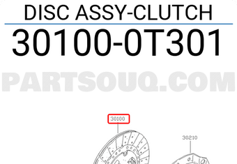 Nissan 301000T301 DISC ASSY-CLUTCH