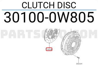 Nissan 301000W805 CLUTCH DISC