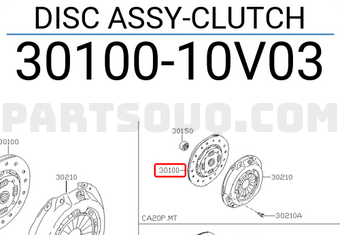 Nissan 3010010V03 DISC ASSY-CLUTCH