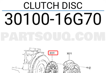 Nissan 3010016G70 CLUTCH DISC