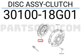 Nissan 3010018G01 DISC ASSY-CLUTCH