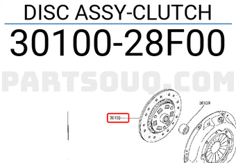 Nissan 3010028F00 DISC ASSY-CLUTCH