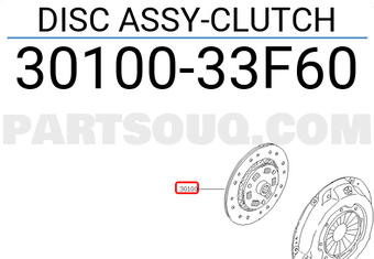 Nissan 3010033F60 DISC ASSY-CLUTCH
