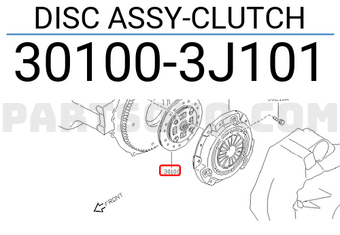 Nissan 301003J101 DISC ASSY-CLUTCH