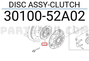 Nissan 3010052A02 DISC ASSY-CLUTCH