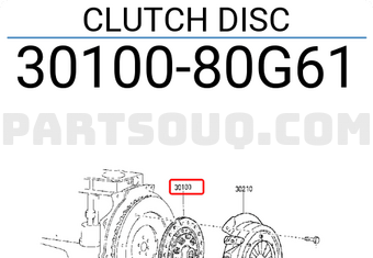 Nissan 3010080G61 CLUTCH DISC