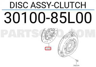 Nissan 3010085L00 DISC ASSY-CLUTCH